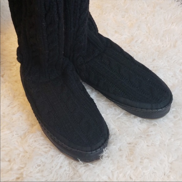 Mad Love Indoor/Outdoor Woven Knee-High Boots - Picture 4 of 6